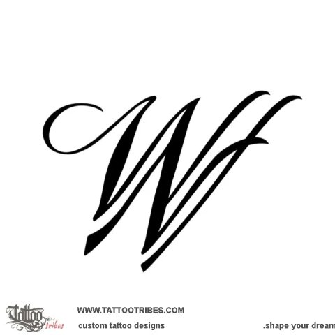WFN (Monogram) tattoo design thumbnail
