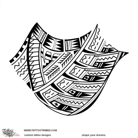 Fa'amamalu 2 (To protect) tattoo design thumbnail