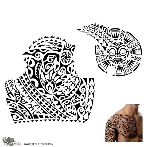 Whakaruruhau (Protector) tattoo design thumbnail