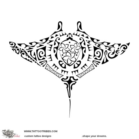 Raie (Family) tattoo design thumbnail