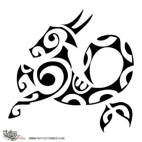 Capricorn (Zodiac) tattoo design thumbnail