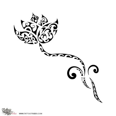 Lotus flower (Love for the others) tattoo design thumbnail
