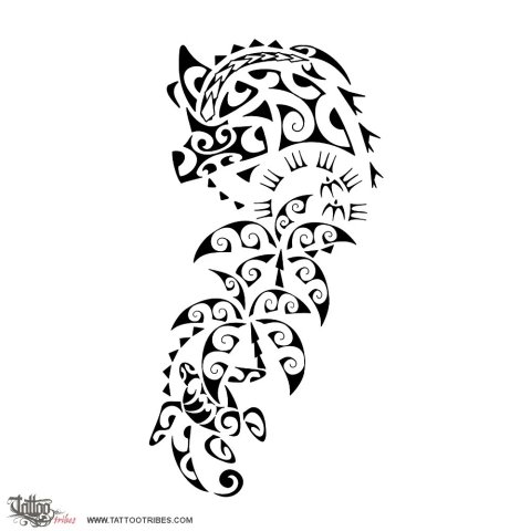 Whakamoemoe (To marry, join) tattoo design thumbnail