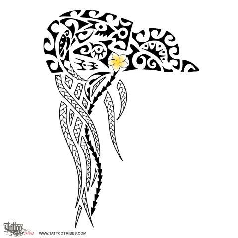 Katiaho (Man of war) tattoo design thumbnail