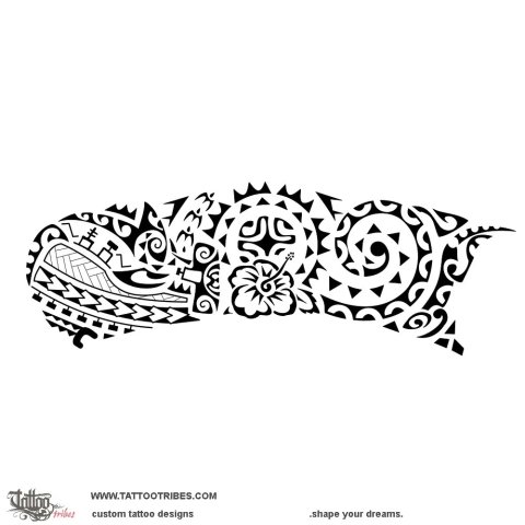 Na tuahine (Sisters) tattoo design thumbnail
