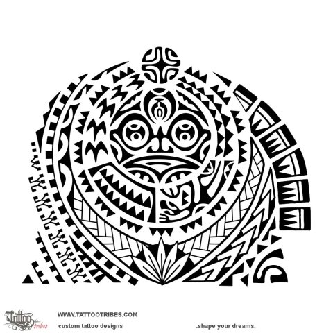 Faarurua (Shelter, defence) tattoo design thumbnail