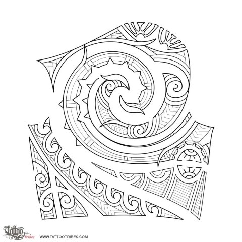 Ruruku (Bond, committment) tattoo design thumbnail