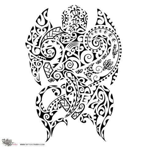 Honu (Aumakua) tattoo design thumbnail