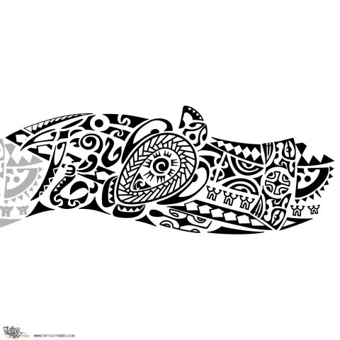 Awa (River) tattoo design thumbnail