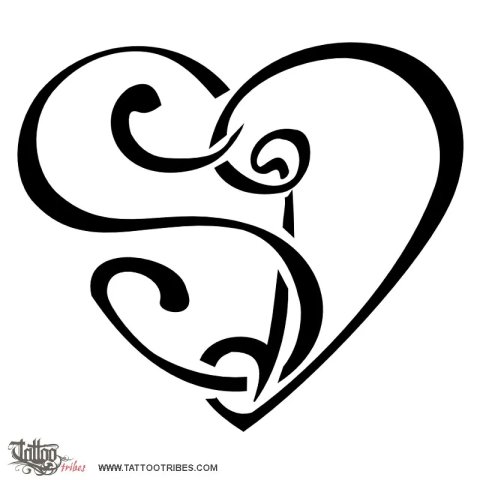 S+D heart (Union) tattoo design thumbnail