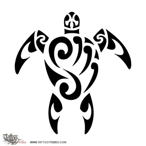 S+M turtle (Union) tattoo design thumbnail