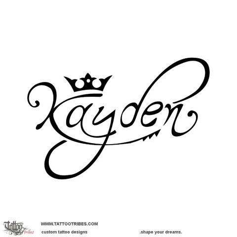 Kayden (Bond) tattoo design thumbnail