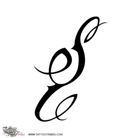 E+S (Friendship) tattoo design thumbnail
