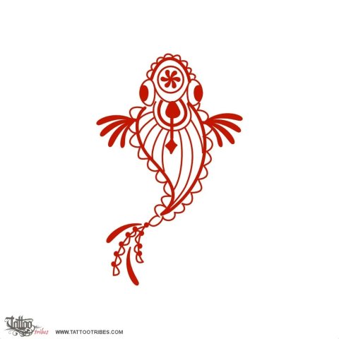 Mehndi ankleband (Courage) tattoo design thumbnail