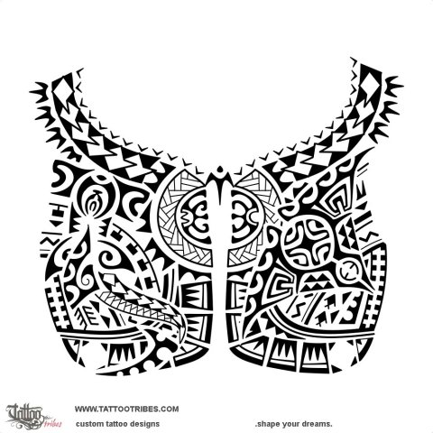 Euea (Strong, powerful) tattoo design thumbnail