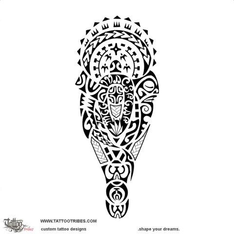 Haere tatou (Let's go) tattoo design thumbnail