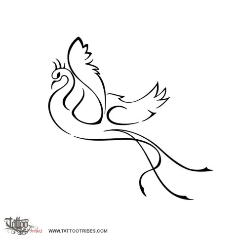 Fenghuang (Rebirth) tattoo design thumbnail
