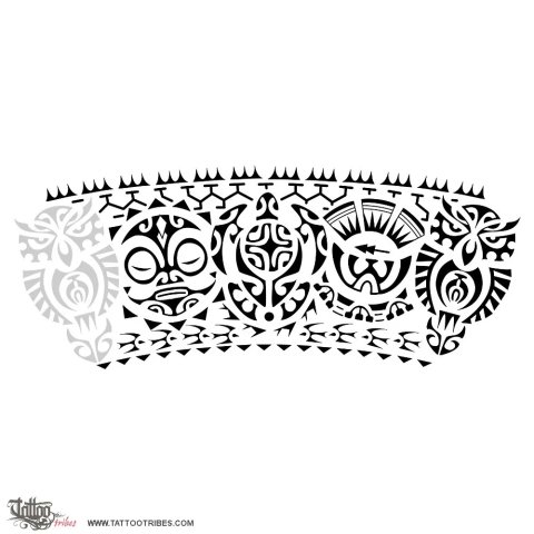 Two suns (Protection) tattoo design thumbnail