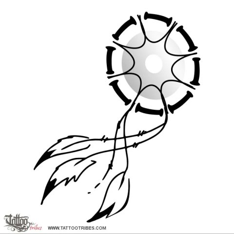 Dreamcatcher (Protection) tattoo design thumbnail