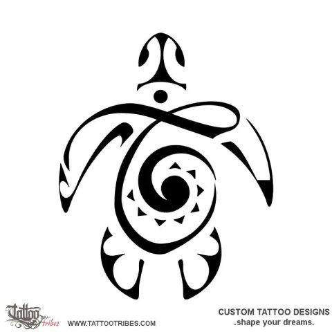 T turtle (Son) tattoo design thumbnail