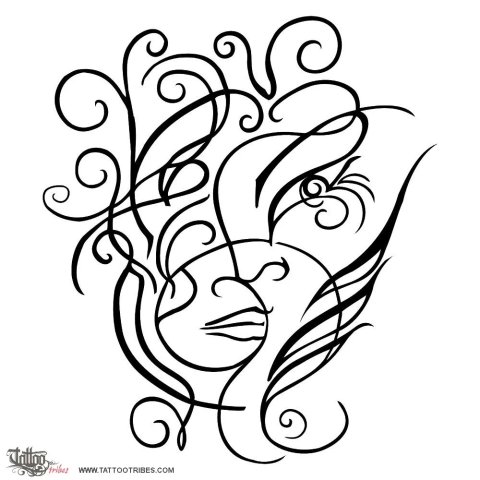 Glance (Beyond the shape) tattoo design thumbnail