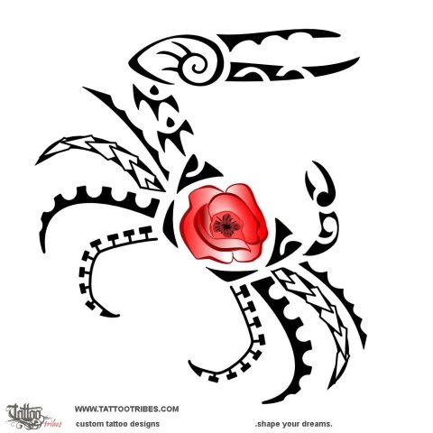 Fiddler crab (Love) tattoo design thumbnail