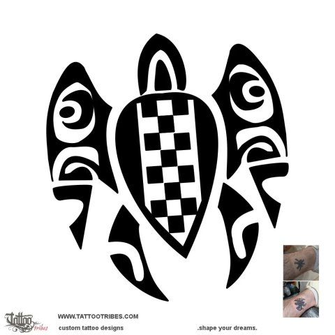 Tito coverup 1 (Turtle) tattoo design thumbnail