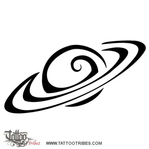 Saturn (Karma, trials) tattoo design thumbnail