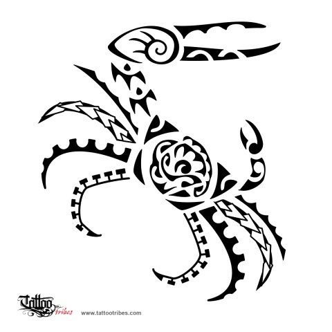 Fiddler crab (Love) tattoo design thumbnail