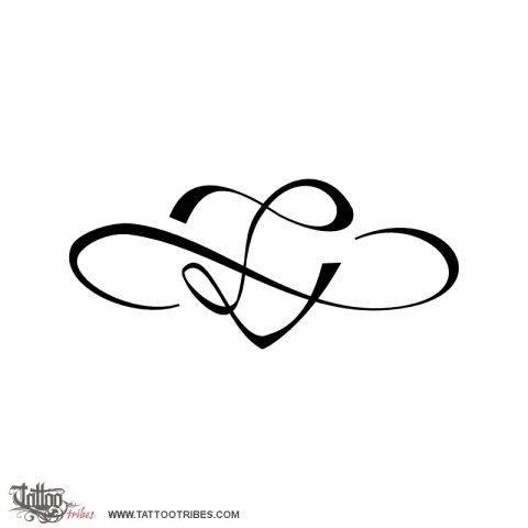 Z heart (Infinite love) tattoo design thumbnail