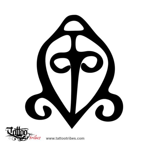 Odo nyera fie kwam (The power of love) tattoo design thumbnail