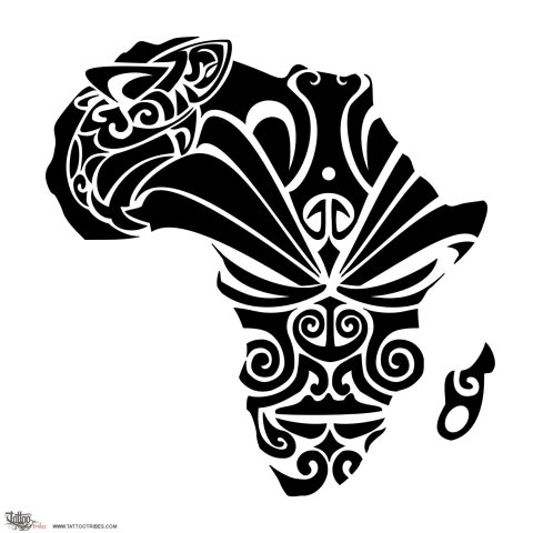 African dream (Courage, dream) tattoo design thumbnail