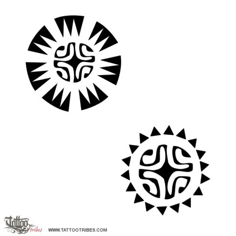 Sun () tattoo design thumbnail