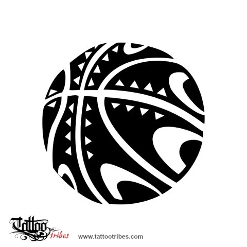 Basketball (Sea-urchin) tattoo design thumbnail