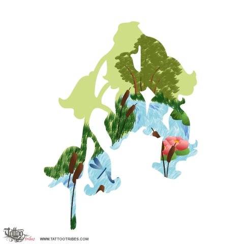 The window on memories (In memory) tattoo design thumbnail