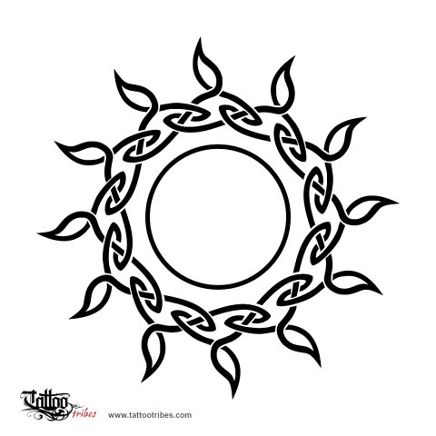 Celtic sun (Eternity) tattoo design thumbnail
