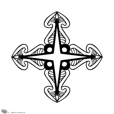Fixed star (Center of mass) tattoo design thumbnail