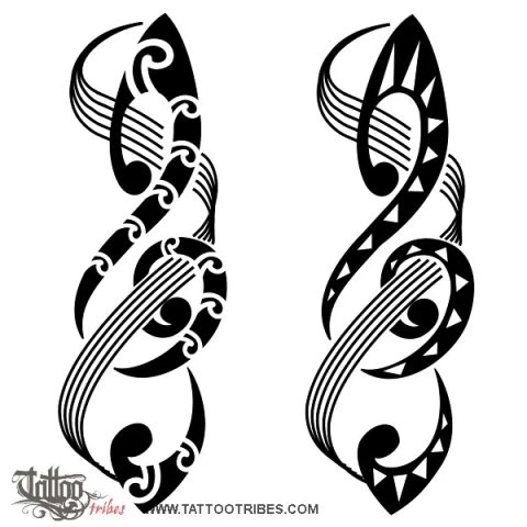 Music (Freedom) tattoo design thumbnail