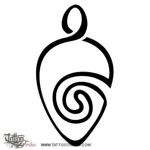 Stylized turtle (Union, sea) tattoo design thumbnail