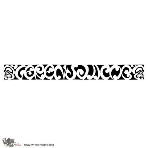 Geren and Jacob (Maorigram) tattoo design thumbnail