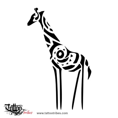 Giraffe (Originality, change of perspective) tattoo design thumbnail