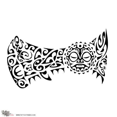 Mango pare (Hammerhead shark) tattoo design thumbnail