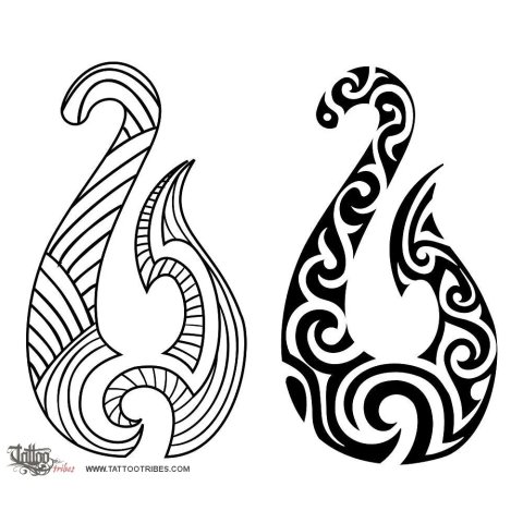 Hei Matau (Prosperity, determination) tattoo design thumbnail