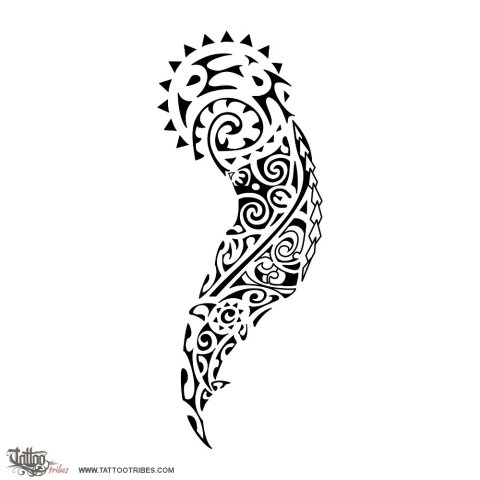 Putikitiki (To knot, tie together) tattoo design thumbnail