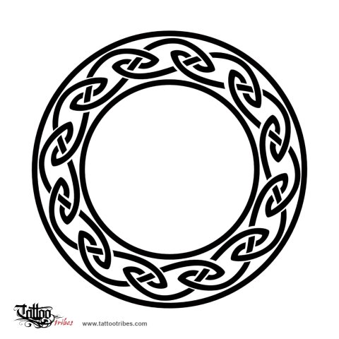 Celtic circle (Infinity, doorway) tattoo design thumbnail