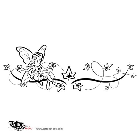Fairy ivy (Imagination, love) tattoo design thumbnail