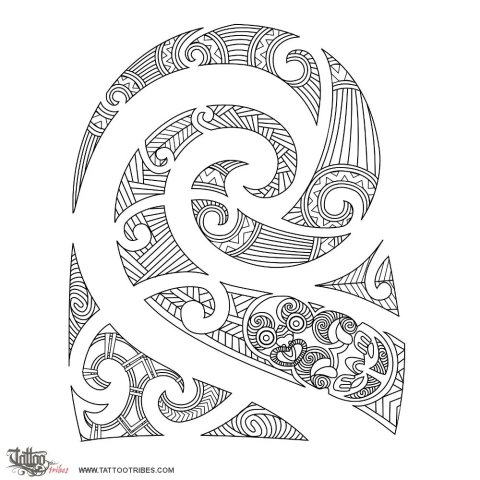 Kirituhi (Protection, life) tattoo design thumbnail