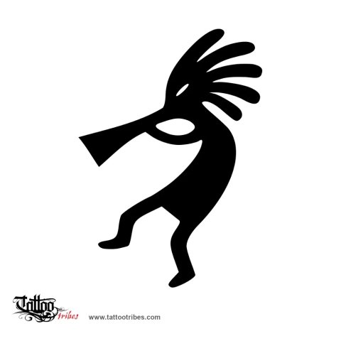 Kokopelli (Fertility) tattoo design thumbnail
