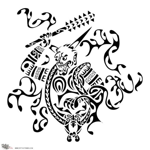 Oni-ni-kanabo (Invincible) tattoo design thumbnail
