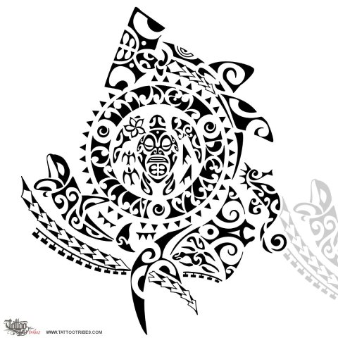 Whakamarumaru (To shelter, protect) tattoo design thumbnail